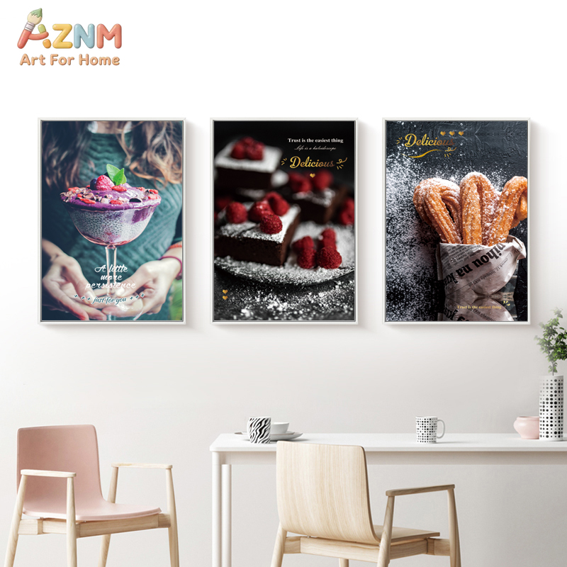 AZNM 3PCS Delicious Dessert Ca - Photography Quotes Inspirational 评论和价格