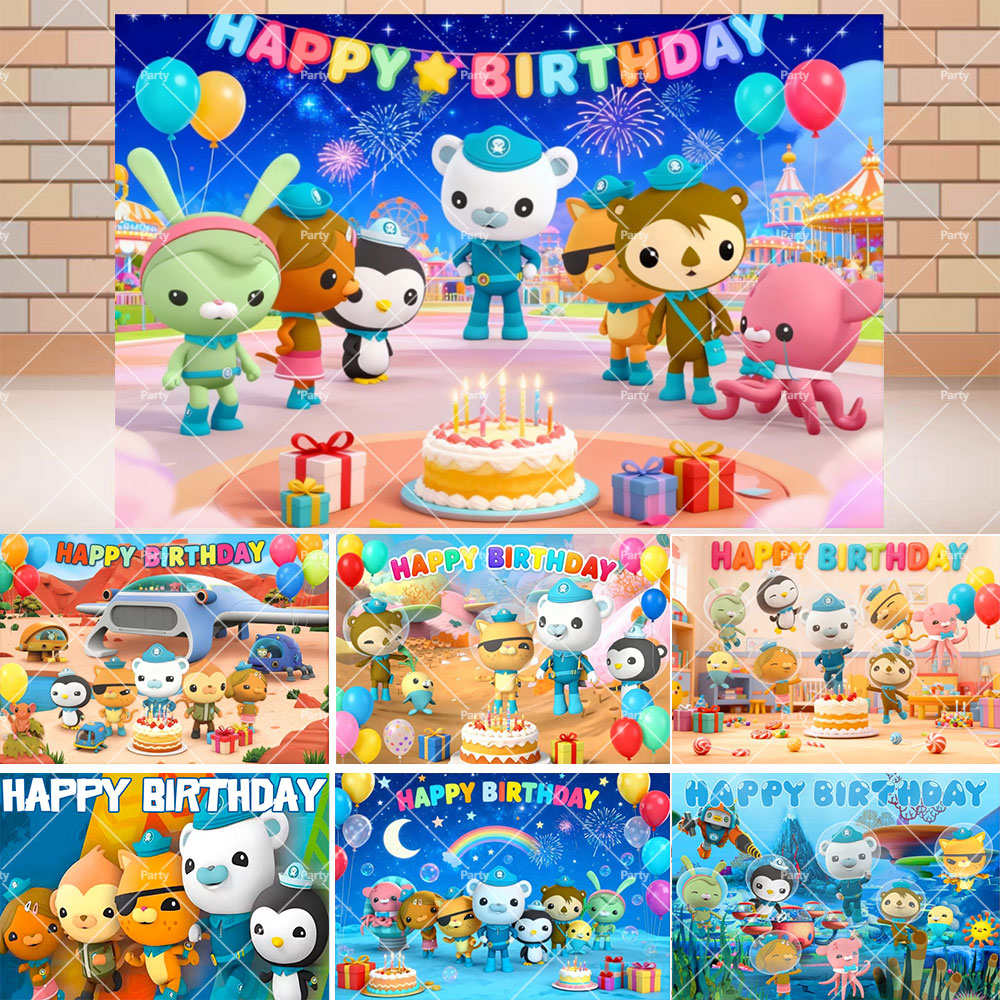 Cartoon Octonauted Kids Birthd - Photography Sport 评论和价格