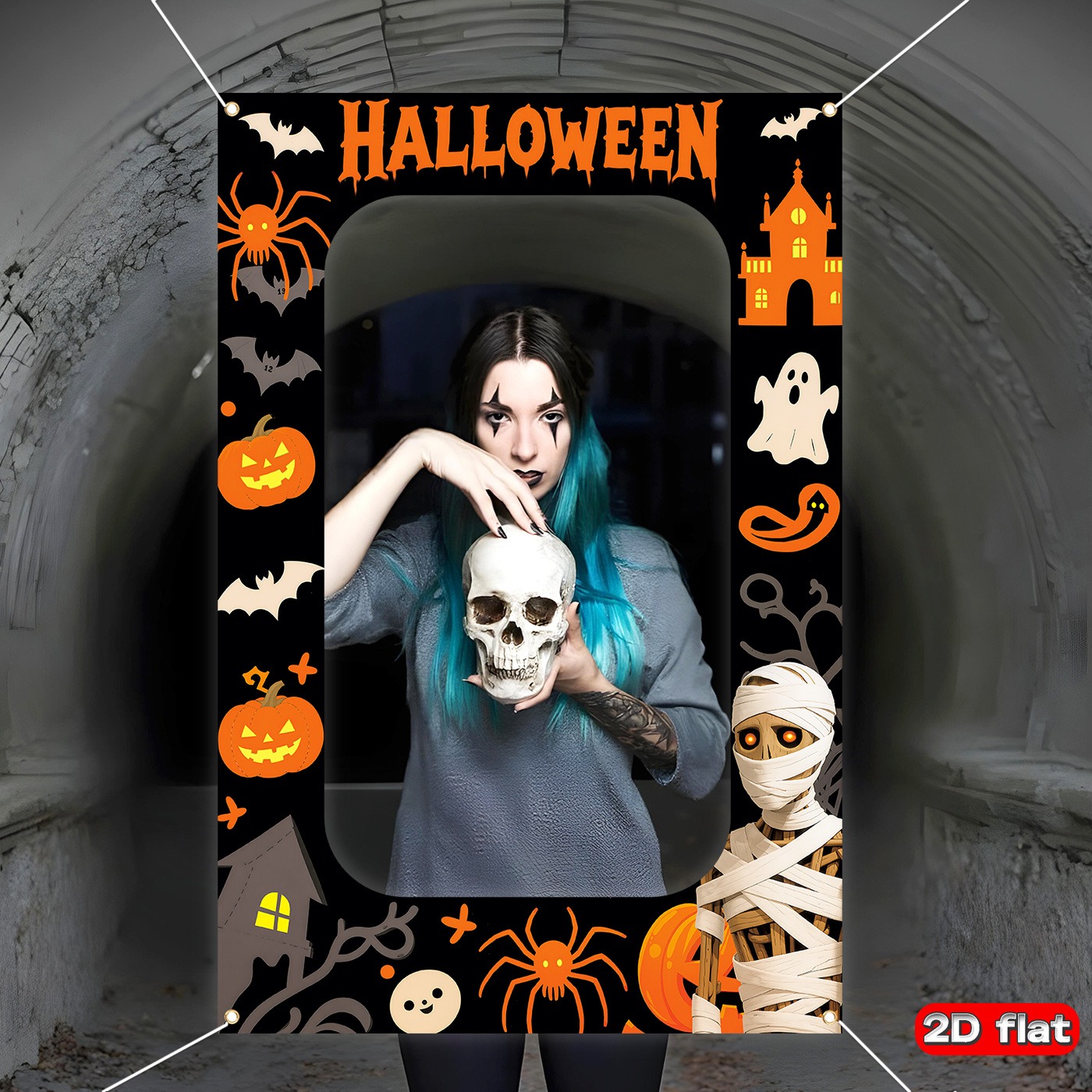 Halloween Hollow Photo Booth F - Photography Trick 评论和价格