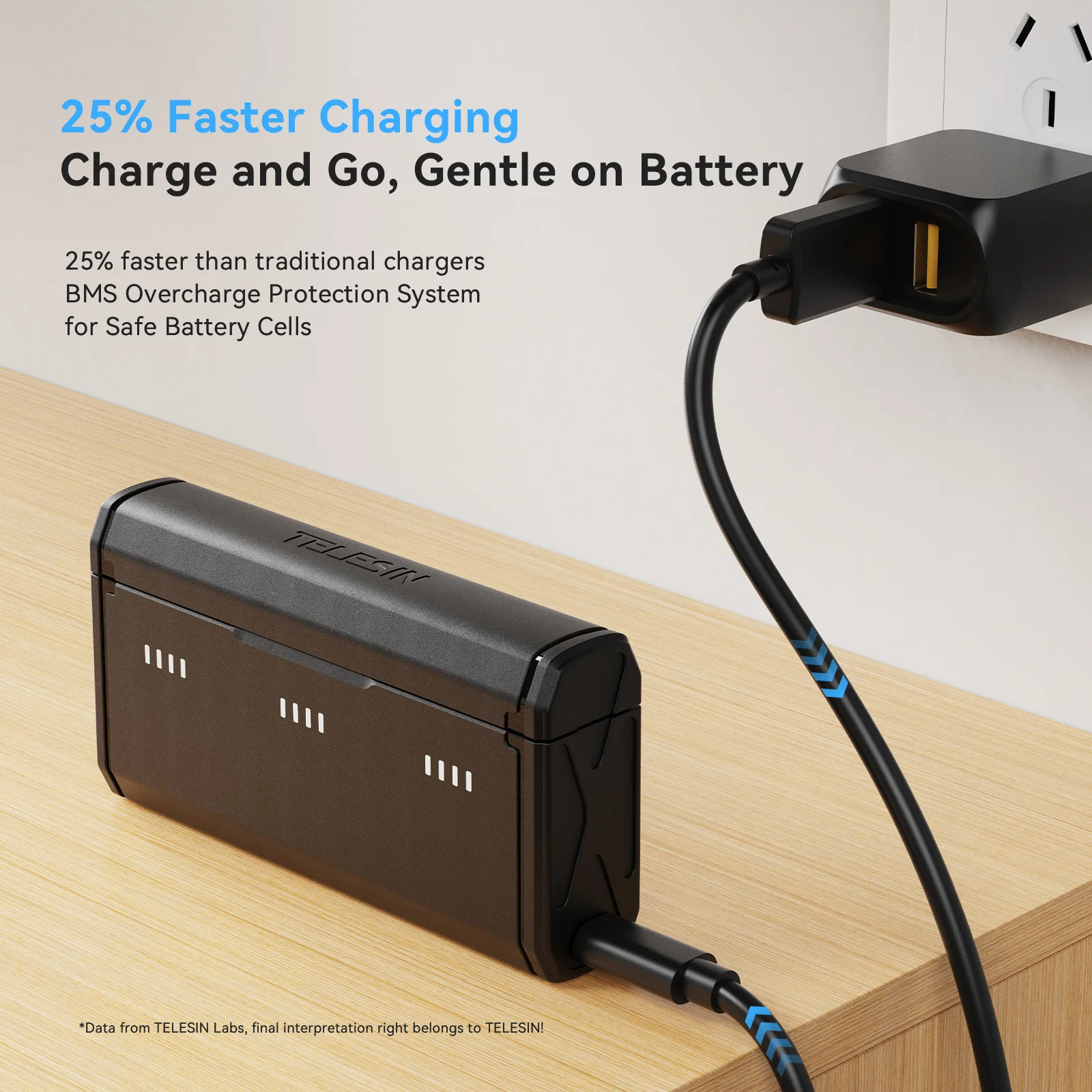 TELESIN Portable Fast Charging - Gopro Action Camera Hero 11 Black 评论和价格