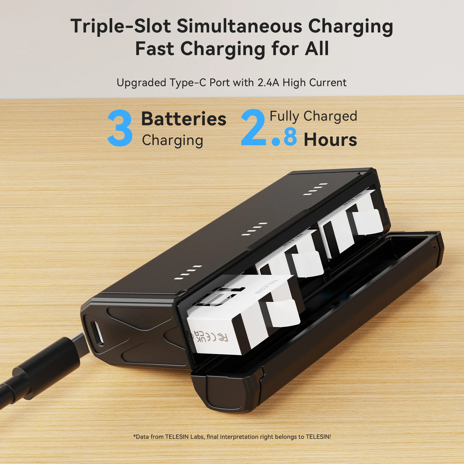 TELESIN Portable Fast Charging - Gopro Action Camera Hero 11 Black 评论和价格