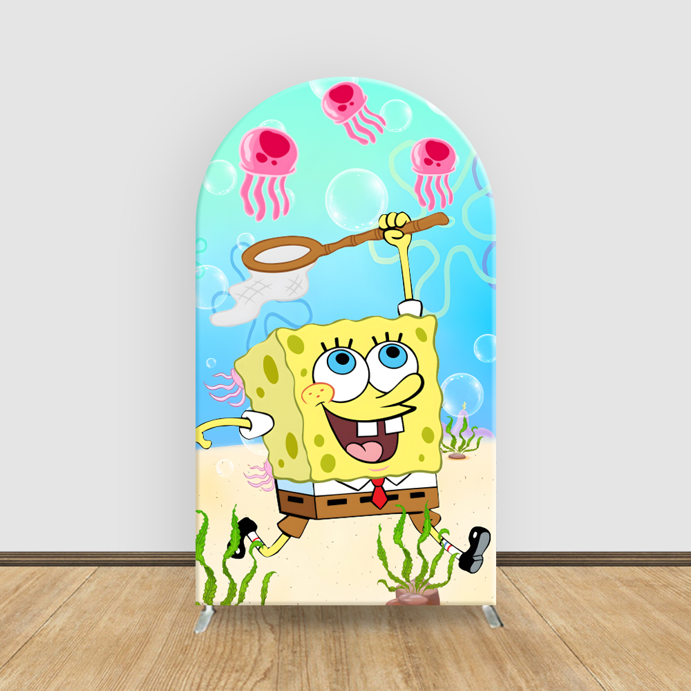 SpongeBob Arch Backdrop Cover  - Photography Sport 评论和价格