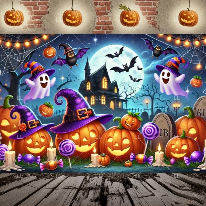 Cartoon Halloween Party Decora - Photography Trick 评论和价格