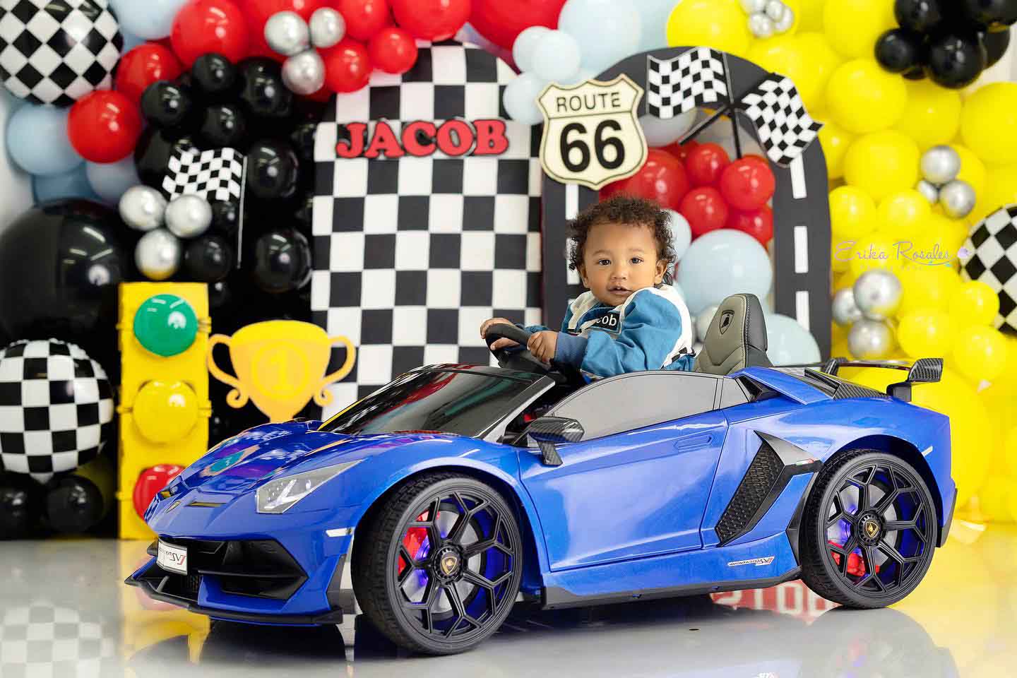 Race Car Birthday Backdrop Kid - Photography Sport 评论和价格