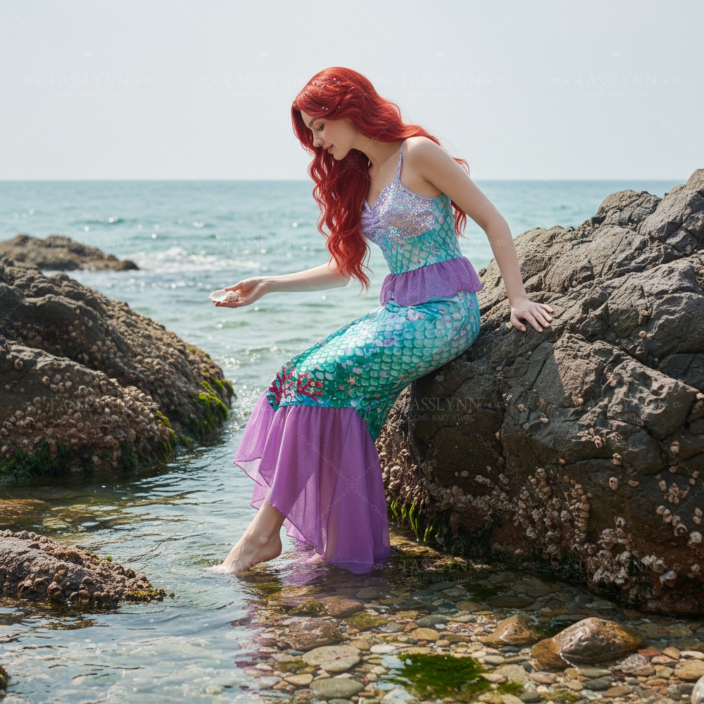 Little Mermaid Ariel Cosplay L - Photography Outfit 评论和价格