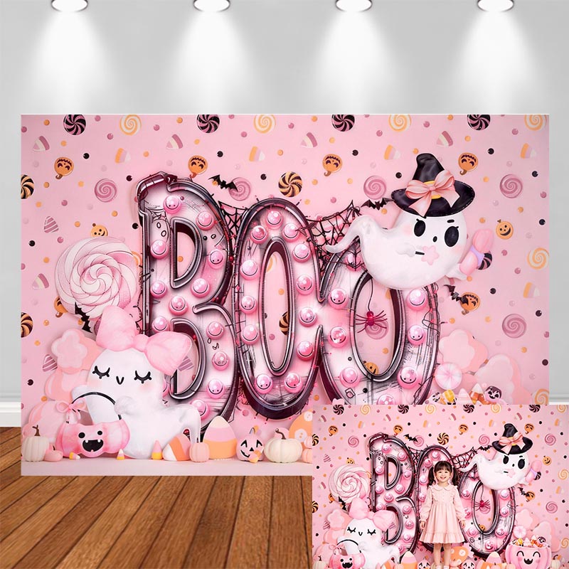 LS Pink Haunted Ghosts Backdro - Photography Trick 评论和价格