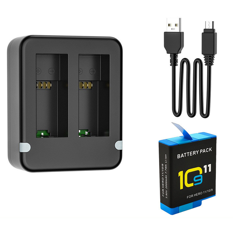 Dual Port Slot Double Battery  - Gopro Action Camera Hero 11 Black 评论和价格