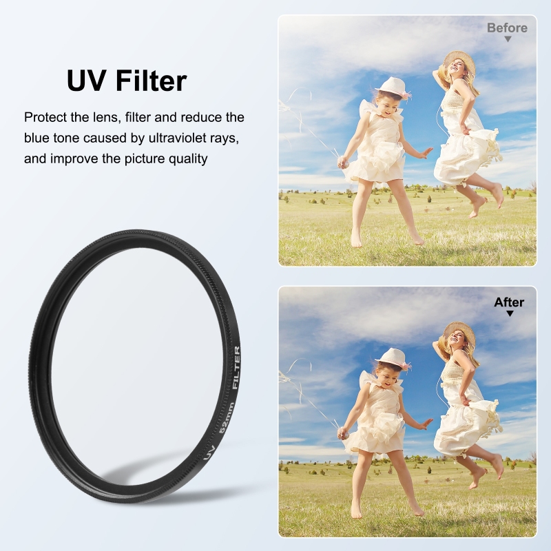 PULUZ 52mm UV Lens Filter For  - Gopro Action Camera Hero 11 Black 评论和价格