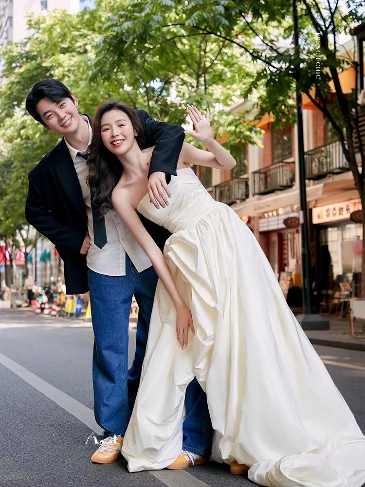 Fashionable Korean Style Denim - Photography Outfit 评论和价格