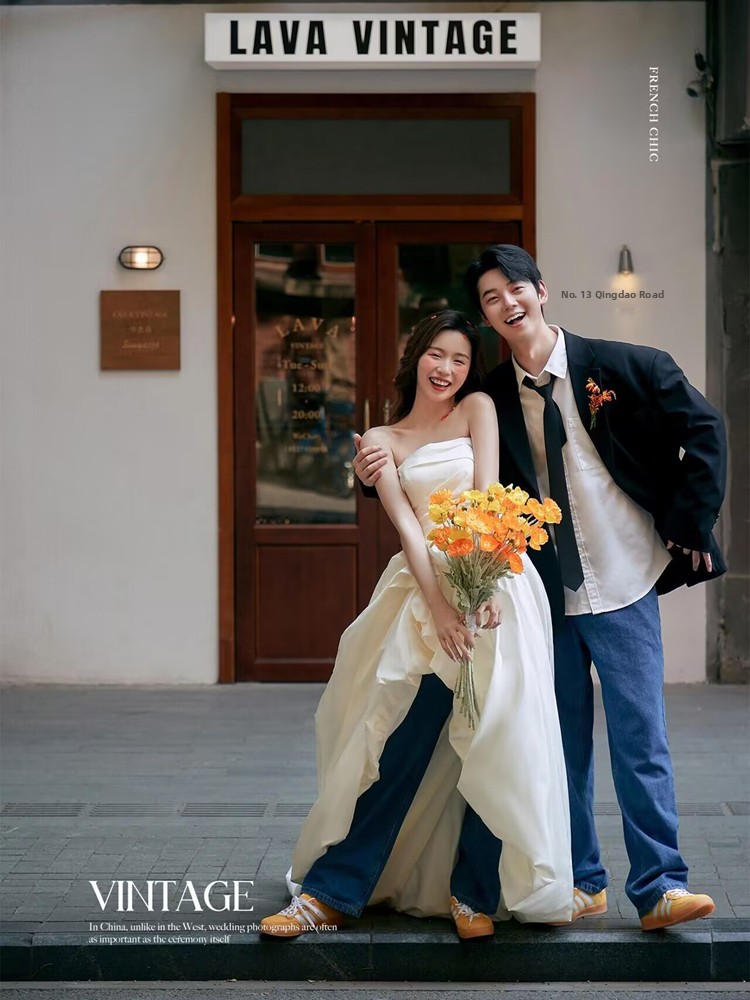 Fashionable Korean Style Denim - Photography Outfit 评论和价格