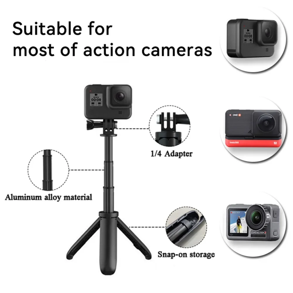 Mini Extendable Tripod Foldabl - Gopro Action Camera Hero 11 Black 评论和价格