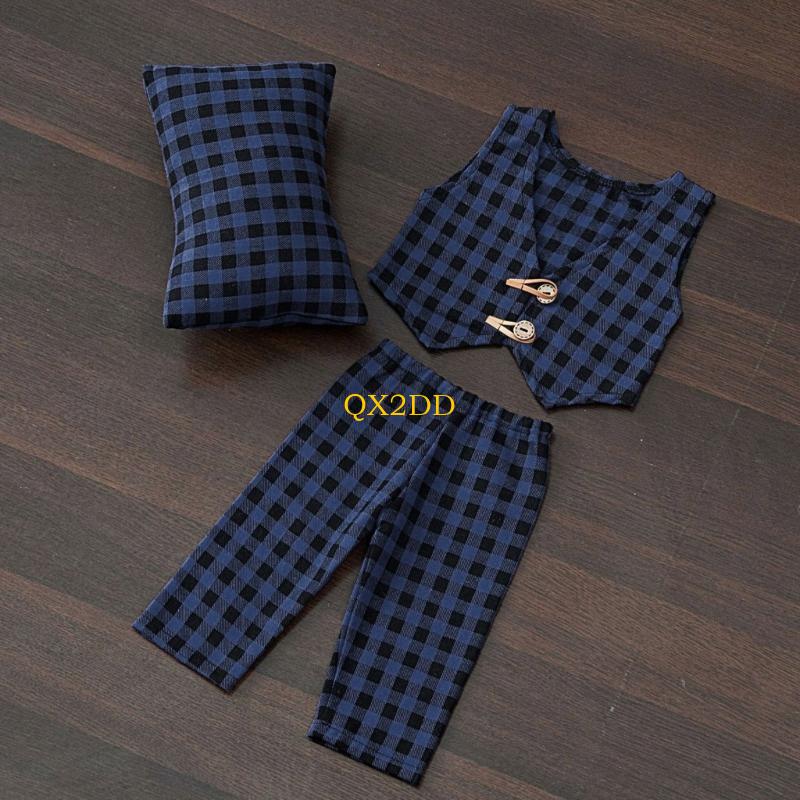 QX2D Checkered Pillow Pants &  - Photography Outfit 评论和价格