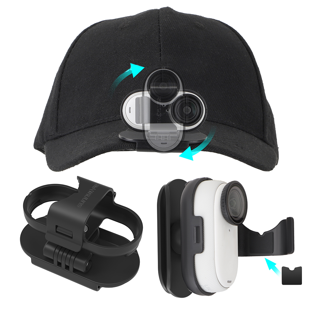 Brim Clip 360 Degree Sports Ca - Insta360 Camera Go 3 评论和价格