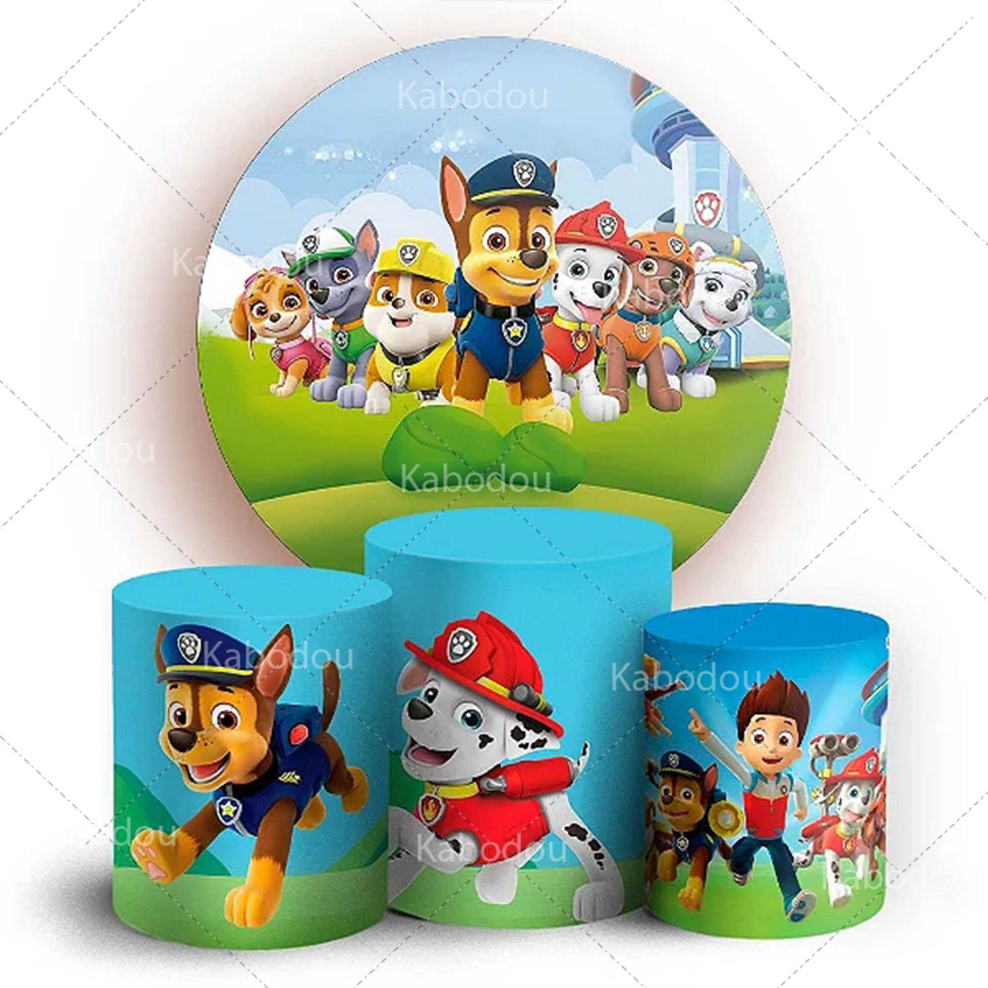 Paws Patrols Round Backdrop Do - Photography Sport 评论和价格